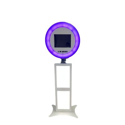 Ayarlanabilir Taşınabilir Ipad Fotoğraf Kabini Kiosk 12.9 İnç RGB Senfoni Işıklarla