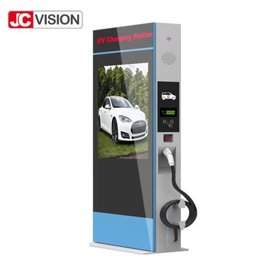 JCVISION LCD Reklam Ekranı Dijital Tabela EV Şarj İstasyonu Yığını İçin