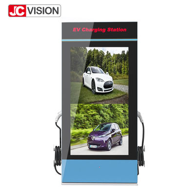 JCVISION LCD Reklam Ekranı Dijital Tabela EV Şarj İstasyonu Yığını İçin