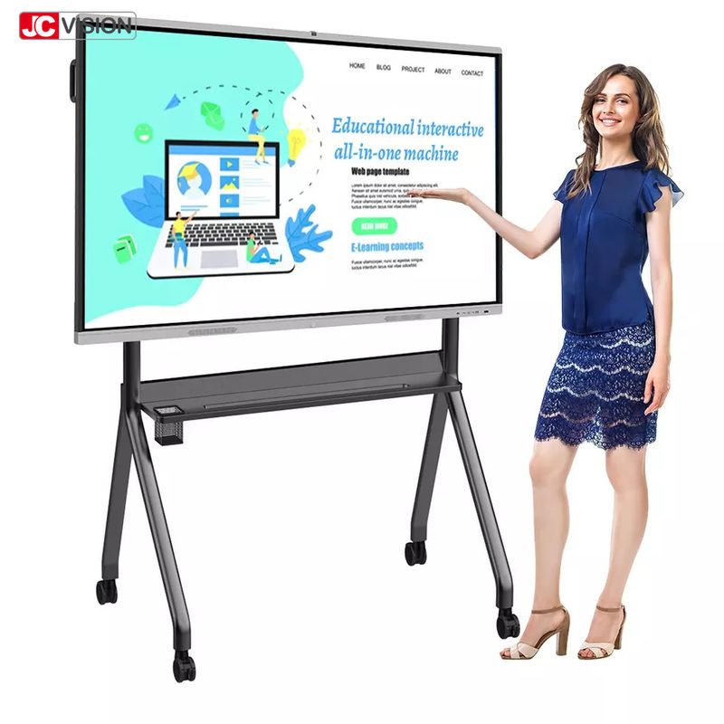 JCVISION 4K OPS 65 - 86 İnç Akıllı İnteraktif Beyaz Tahta LCD Ekran Dokunmatik Destekli