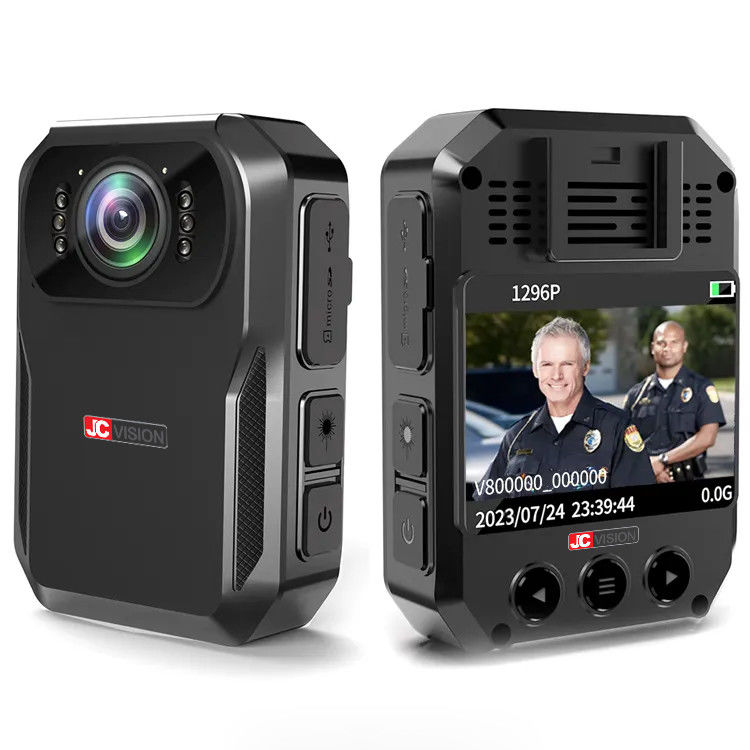 JCVISION HD 1296P Gece Görüşlü Taşınabilir Vücut Kamerası WiFi Video Kayıt Kamerası
