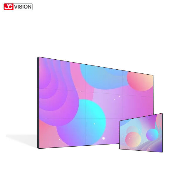 Süper İnce 2x2 Video Duvar Monitörü, 4K LCD Duvara Monte Alışveriş Merkezi Dijital Tabela