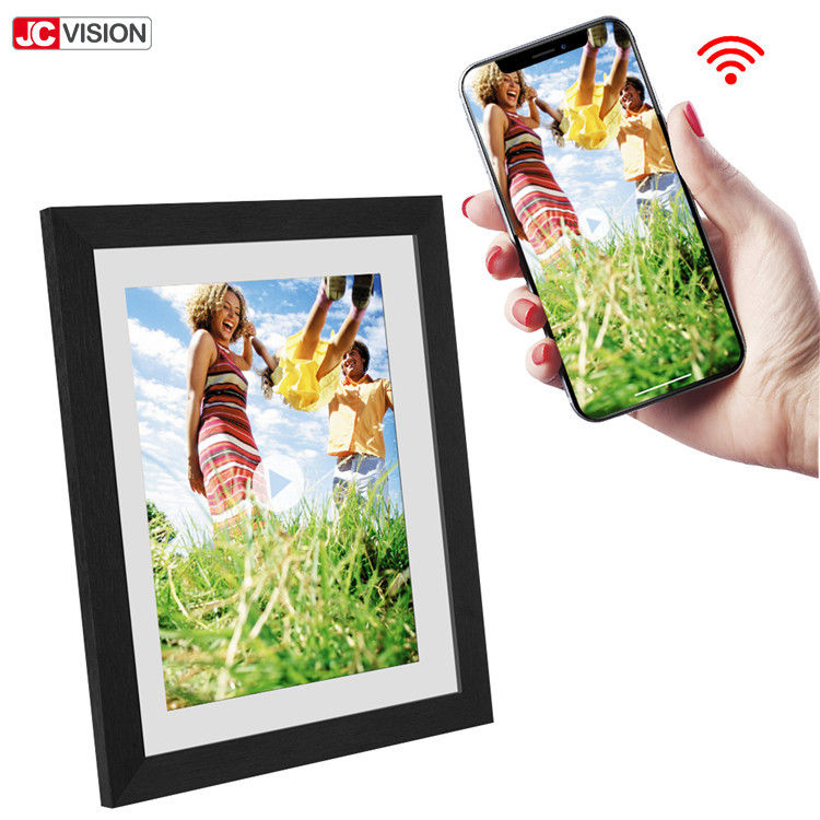 IPS Dokunmatik Ekran HD Dijital Resim Çerçevesi, 16GB LCD Fotoğraf Çerçevesi Destek APP 10.1 Inch