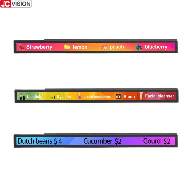 38.5 İnç Taksi Şeridi LCD Reklam Ekranı, Geniş Totem Uzatılmış Bar LCD Monitör