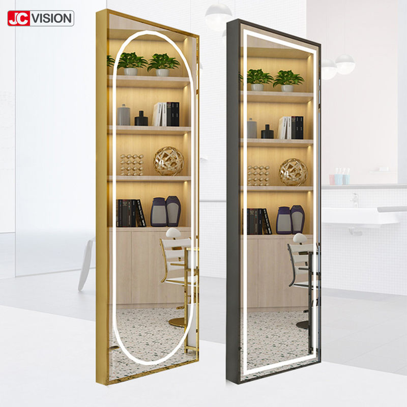 Alüminyum Çerçeve DIY Akıllı Ayna Duvar Dokunmatik Ekran Makyaj Ayna Saç Salonu