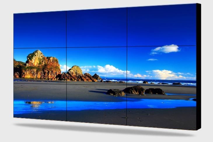 3.5mm Çerçeve 500cd/m2 FHD LCD panel Jcvision 46 İnç 16.77M Renk
