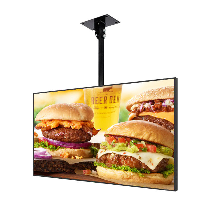 JCVISION Menü Panosu HD Duvara Monte Reklam Ekranı 55 İnç LED Panel Ağ Restoran Dijital Ekran