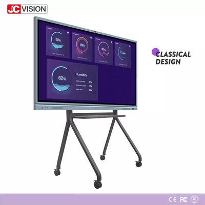Gümüş 4k LCD Etkileşimli Akıllı Tahta I7 4GB 20 Nokta Dokunmatik Sınıf Eğitimi / Konferans İçin
