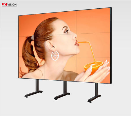 0,88 mm Çerçeveli LCD Video Duvar Ekranı 500cd/m2 Jcvision 55 İnç 6,77M Renk