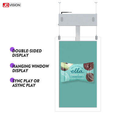 Süper İnce Zemin Tipi Dijital Tabela Kiosk Çift Ekranlı Reklam Oynatıcı