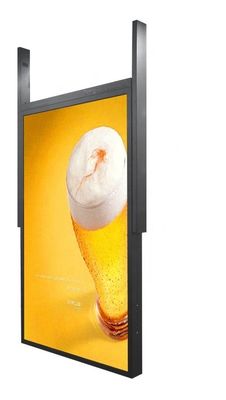 Yüksek parlaklıklı çift taraflı 49 inç LCD Pencere Ekranı Ticari için