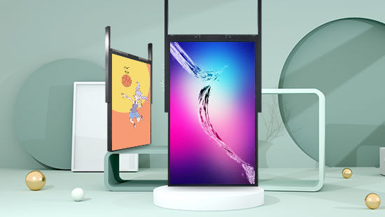 Yüksek Parlaklık 49 inç Şeffaf LCD Ekran Pencere Ekran İşareti